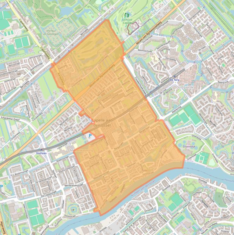 Kaart van postcodegebied 2903.