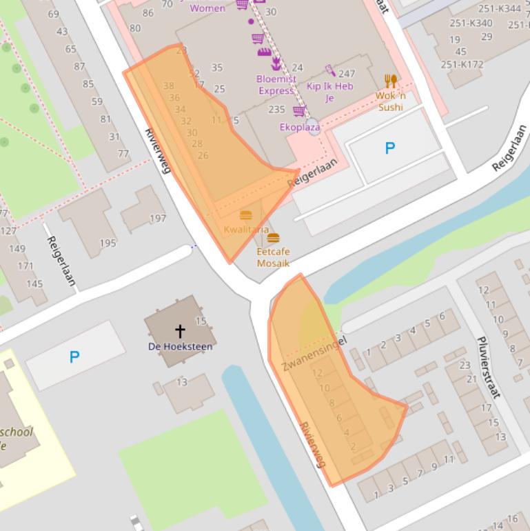 Kaart van postcodegebied 2903AL.