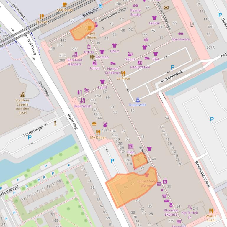 Kaart van postcodegebied 2903AM.