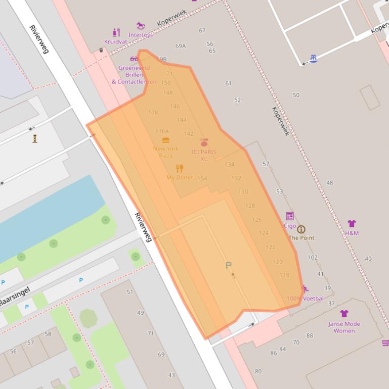 Kaart van postcodegebied 2903AN.