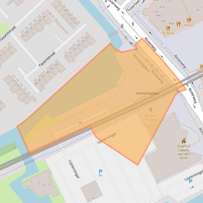 Kaart van postcodegebied 2903AS.