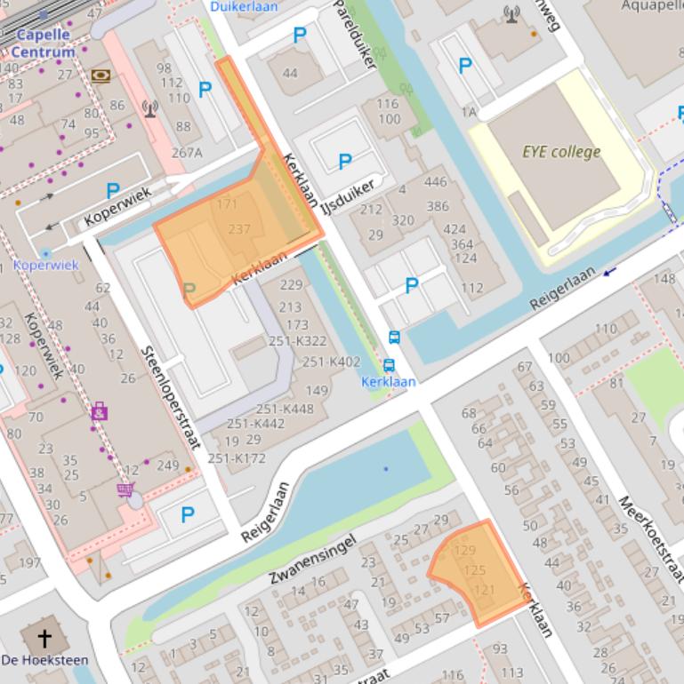 Kaart van postcodegebied 2903BD.