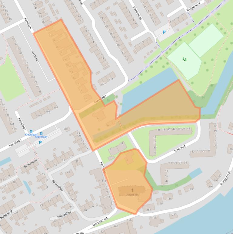 Kaart van postcodegebied 2903BE.