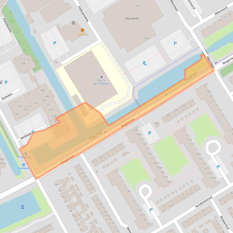 Kaart van postcodegebied 2903BJ.