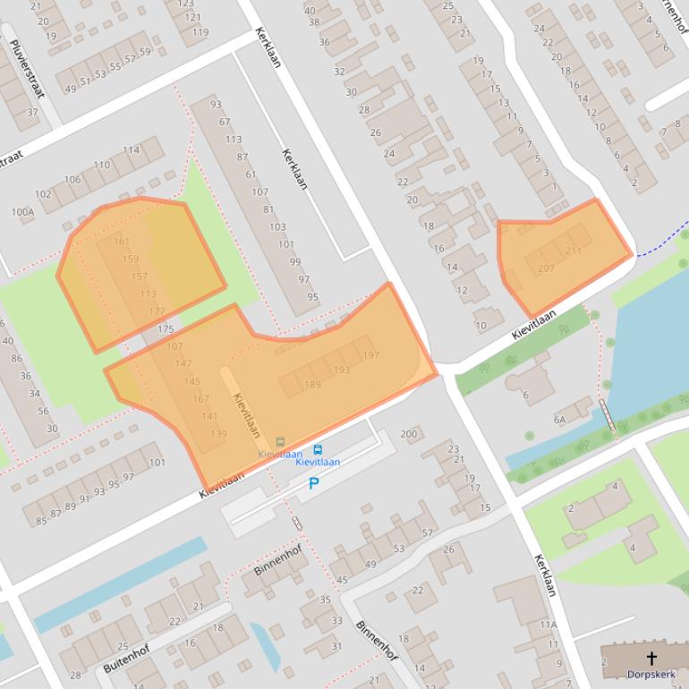 Kaart van postcodegebied 2903BT.