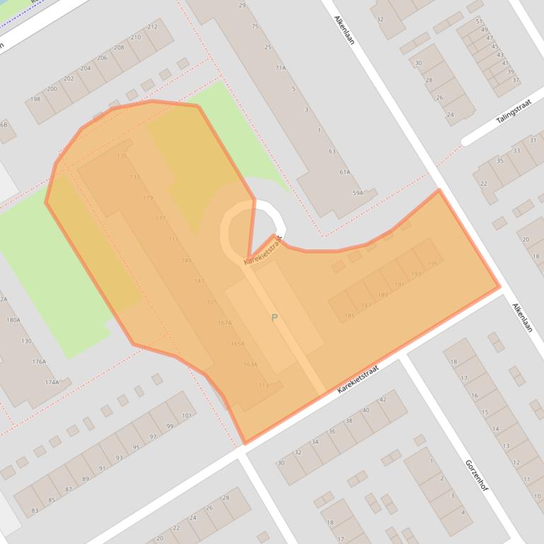 Kaart van postcodegebied 2903EK.