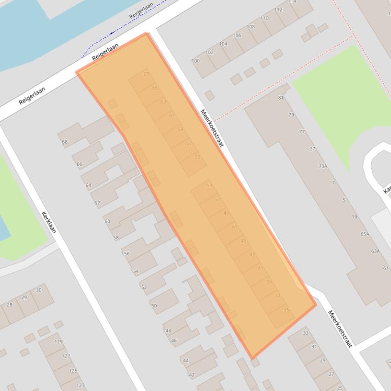 Kaart van postcodegebied 2903EN.