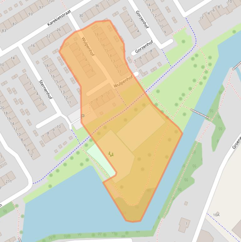Kaart van postcodegebied 2903EV.