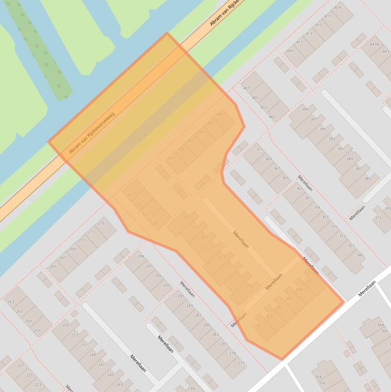 Kaart van postcodegebied 2903GH.