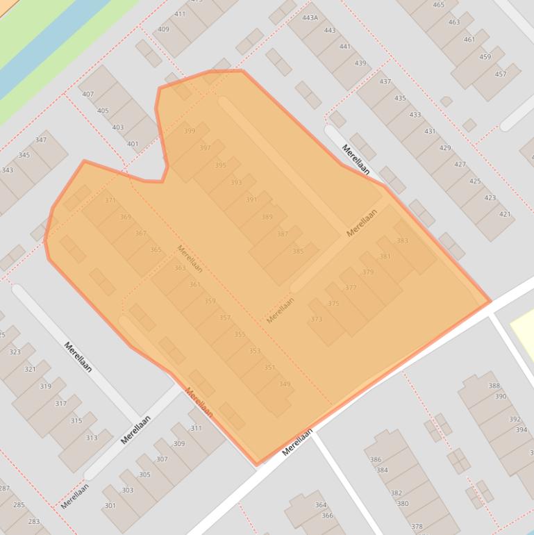 Kaart van postcodegebied 2903GJ.