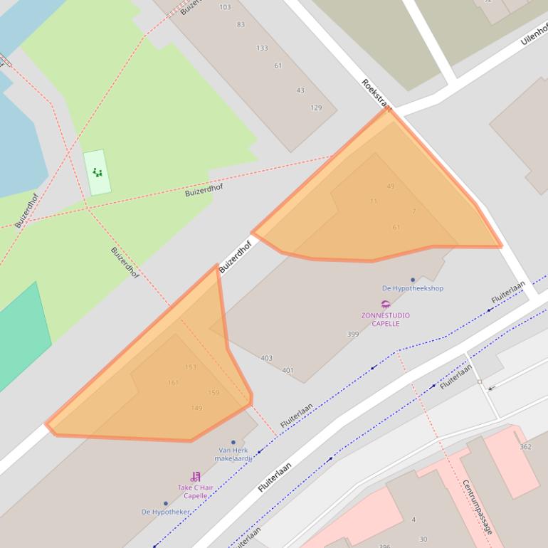 Kaart van postcodegebied 2903GP.