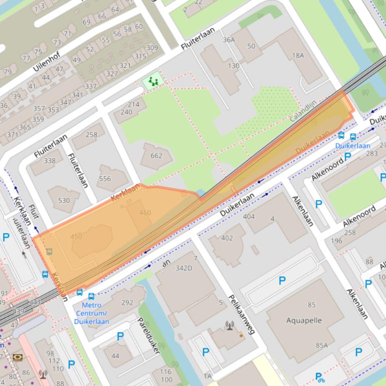 Kaart van postcodegebied 2903HJ.