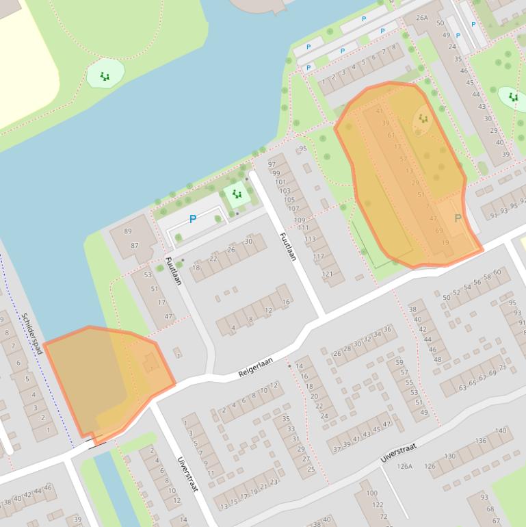 Kaart van postcodegebied 2903LD.