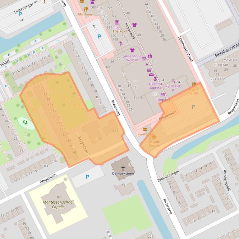 Kaart van postcodegebied 2903LG.