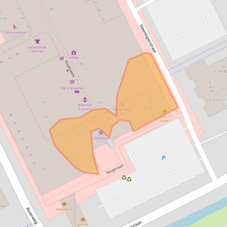 Kaart van postcodegebied 2903LH.
