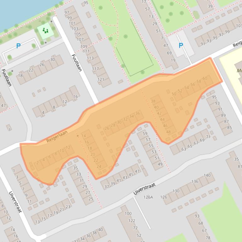 Kaart van postcodegebied 2903LK.