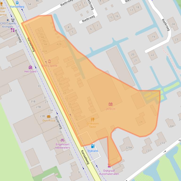 Kaart van postcodegebied 2903LS.