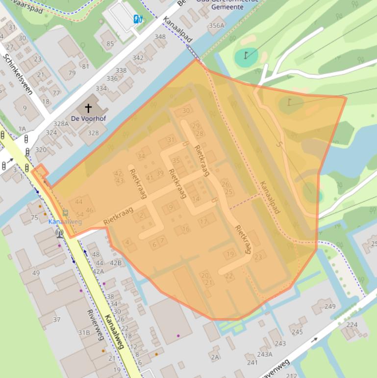 Kaart van postcodegebied 2903LT.