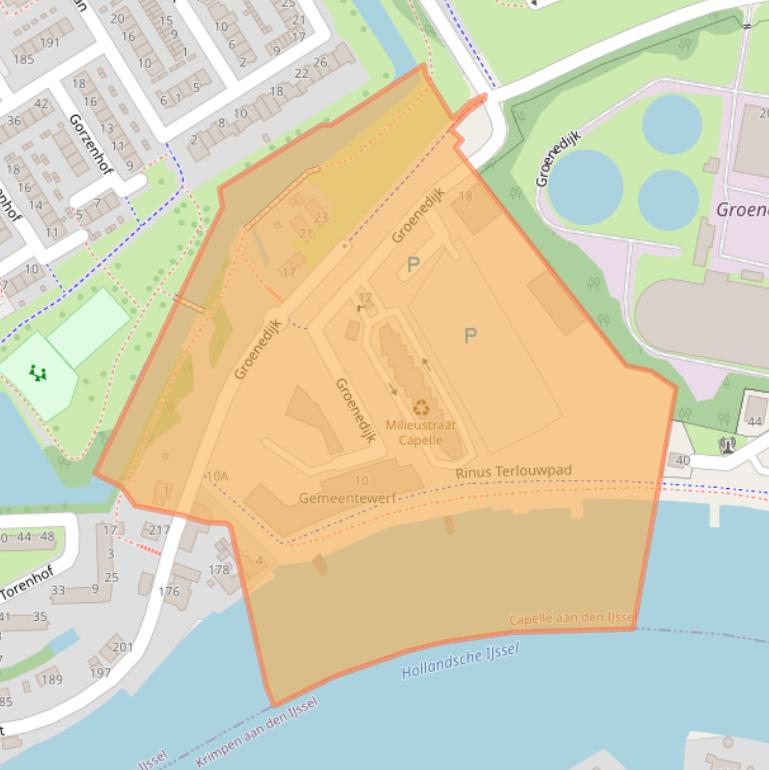 Kaart van postcodegebied 2903LZ.