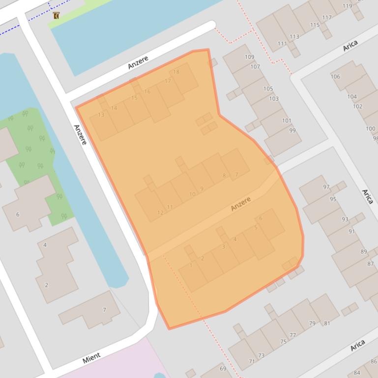 Kaart van postcodegebied 2903PB.