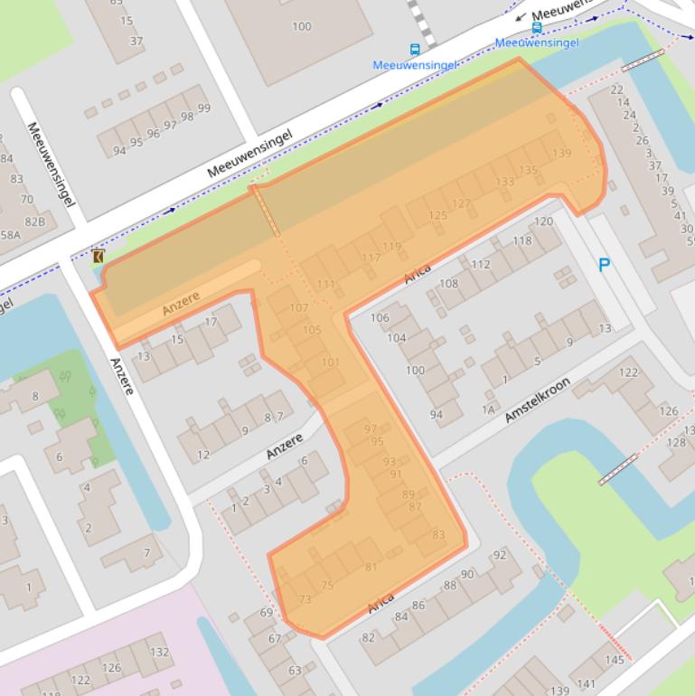 Kaart van postcodegebied 2903PD.