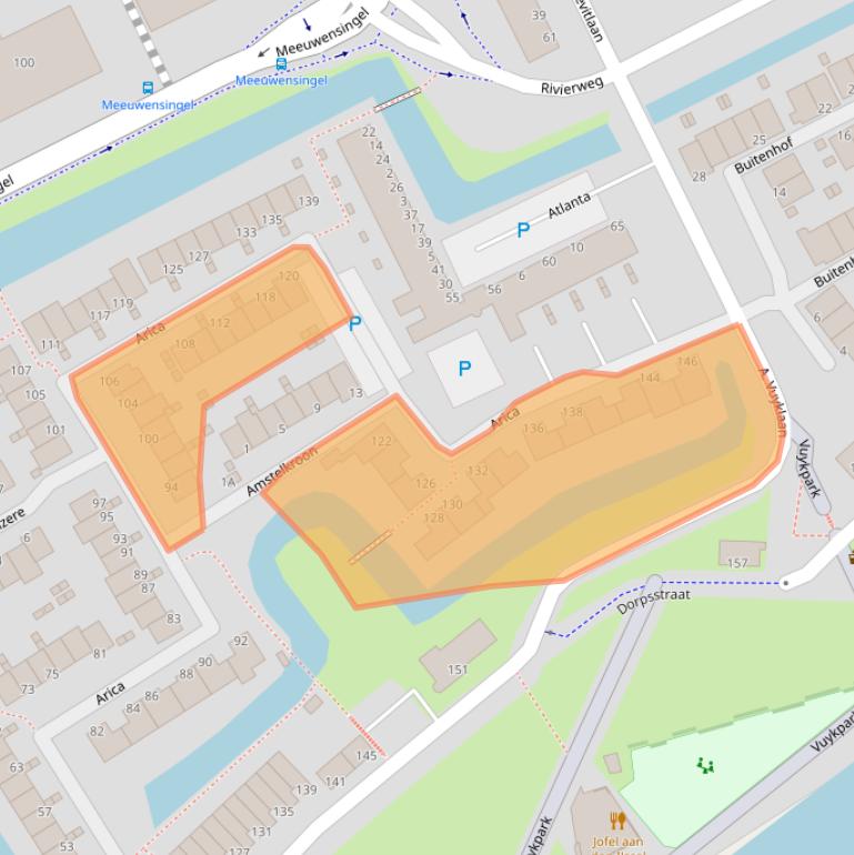 Kaart van postcodegebied 2903PG.