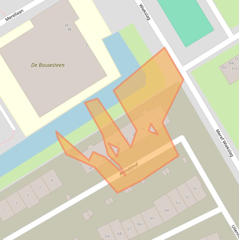 Kaart van postcodegebied 2903SC.