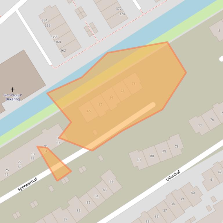 Kaart van postcodegebied 2903SL.