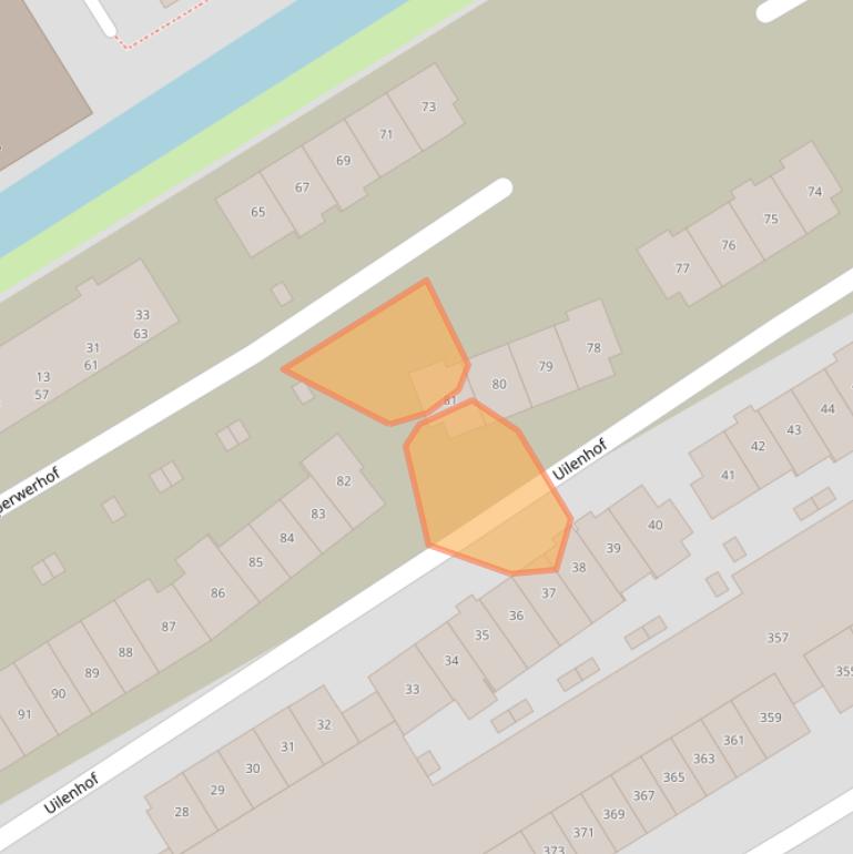 Kaart van postcodegebied 2903SR.