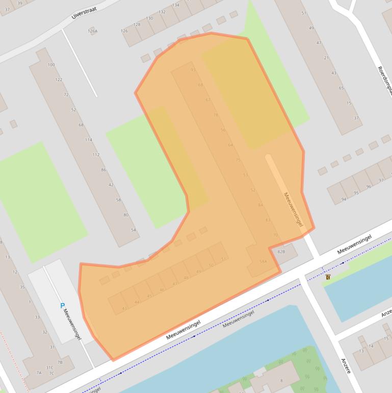 Kaart van postcodegebied 2903TC.