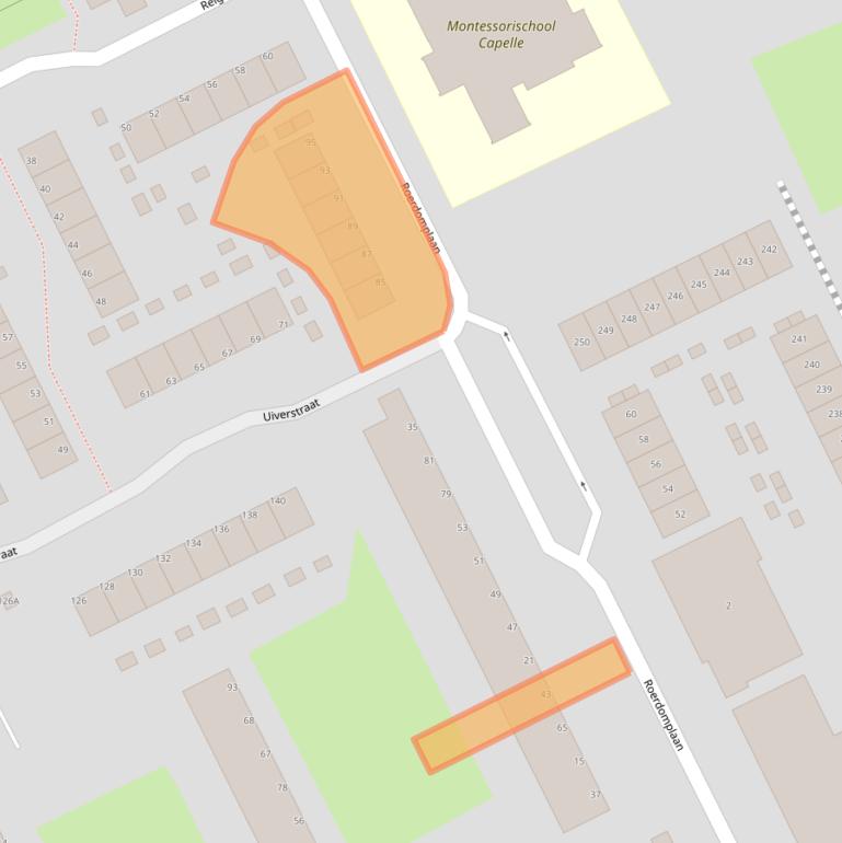 Kaart van postcodegebied 2903TH.