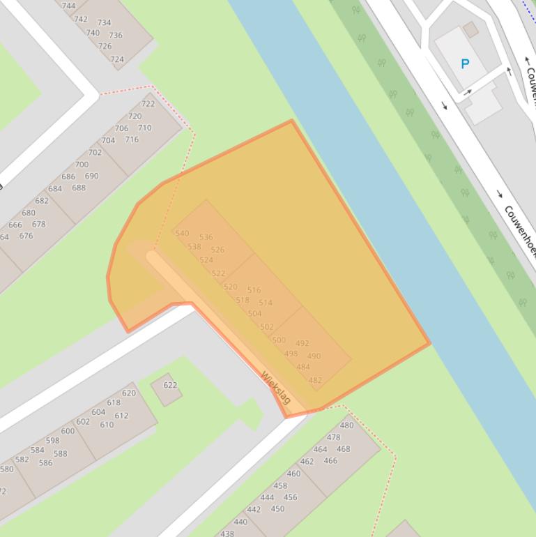 Kaart van postcodegebied 2903VJ.