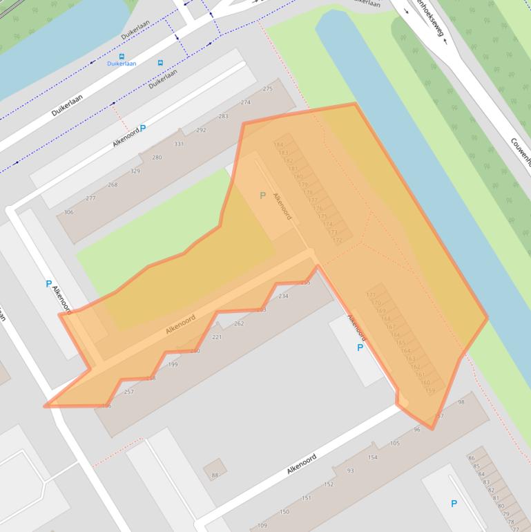 Kaart van postcodegebied 2903XH.