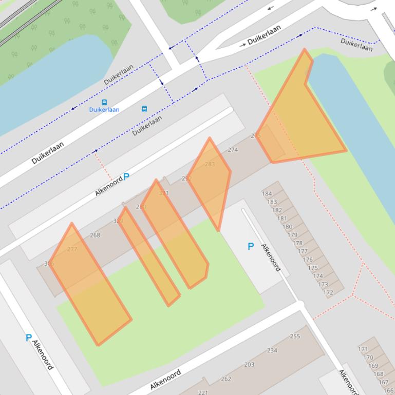 Kaart van postcodegebied 2903XN.