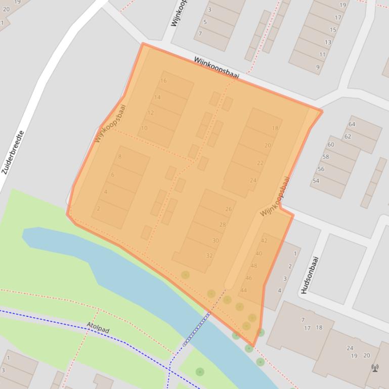 Kaart van postcodegebied 2904BP.