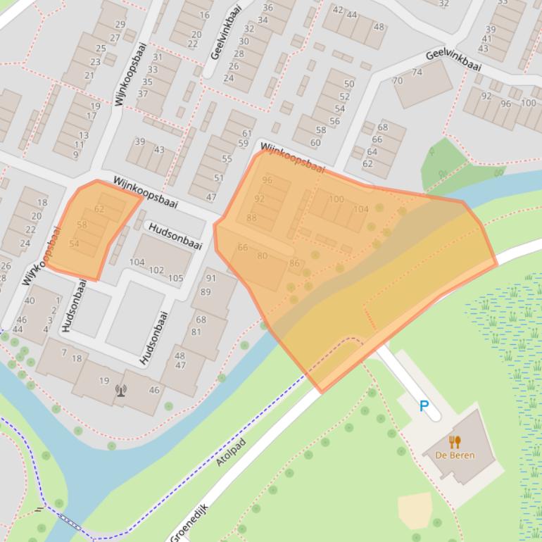 Kaart van postcodegebied 2904BR.