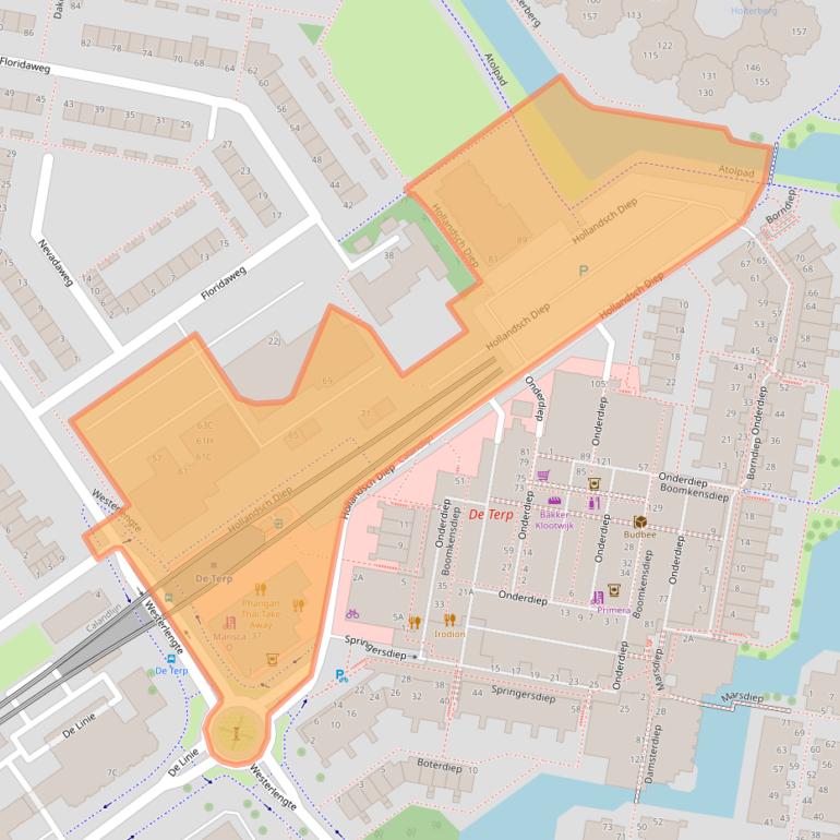 Kaart van postcodegebied 2904EP.