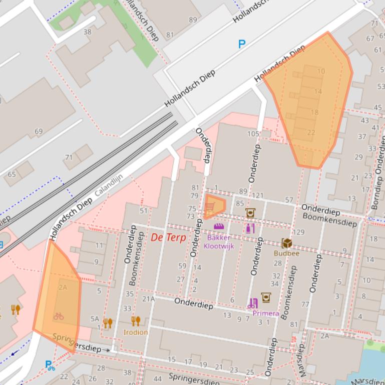 Kaart van postcodegebied 2904ER.