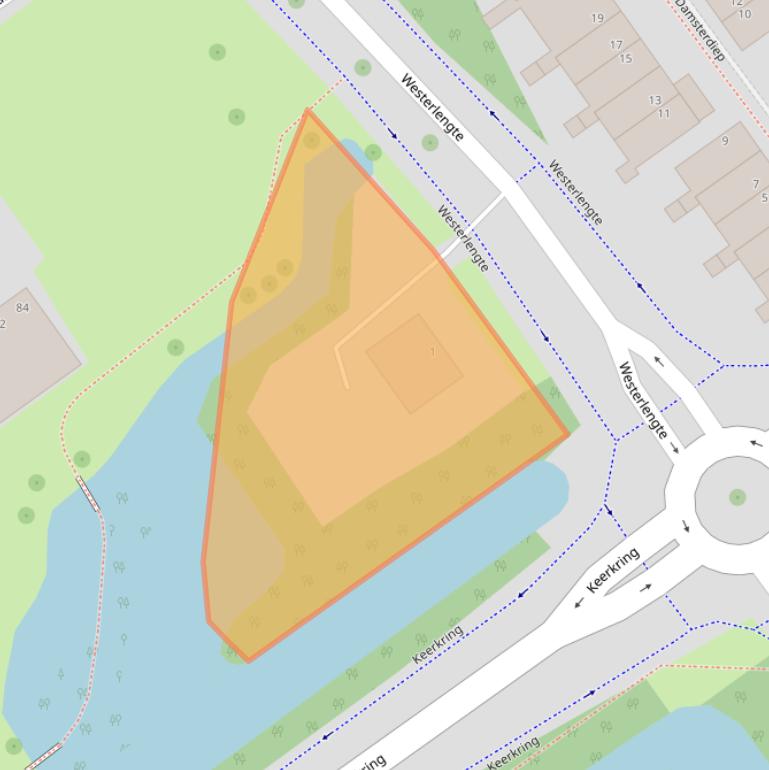 Kaart van postcodegebied 2904GA.