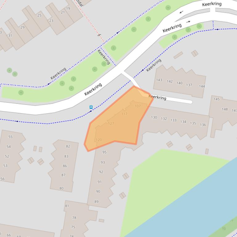 Kaart van postcodegebied 2904HC.