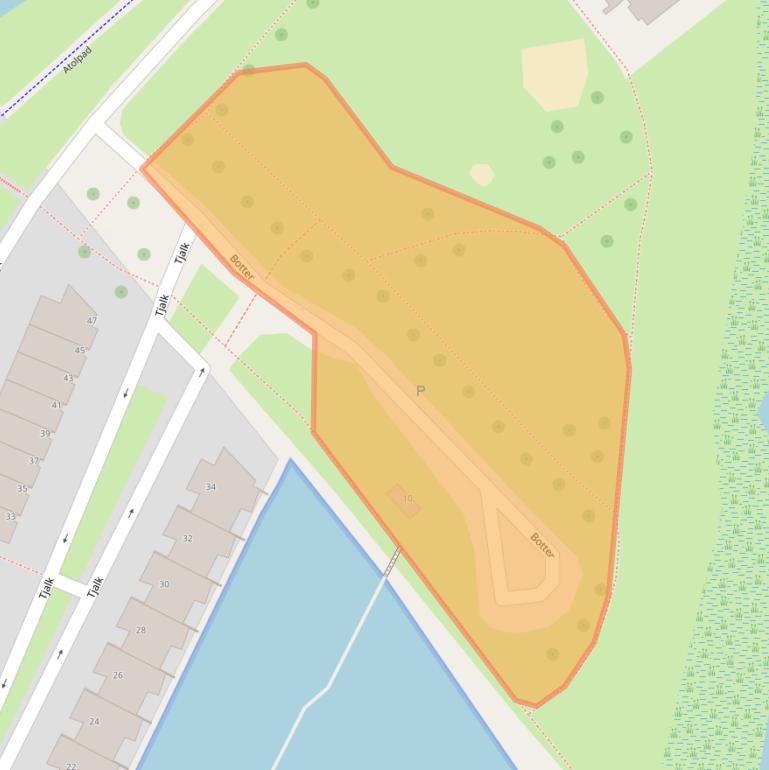 Kaart van postcodegebied 2904LA.