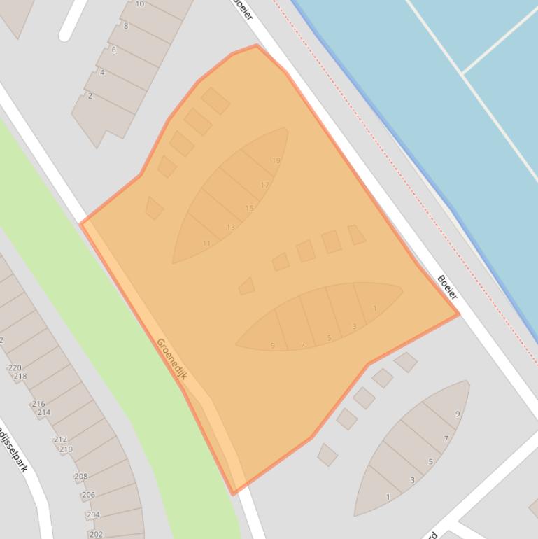 Kaart van postcodegebied 2904LE.