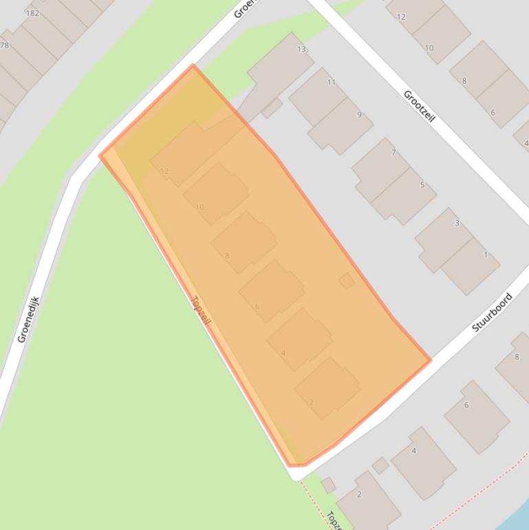 Kaart van postcodegebied 2904LM.