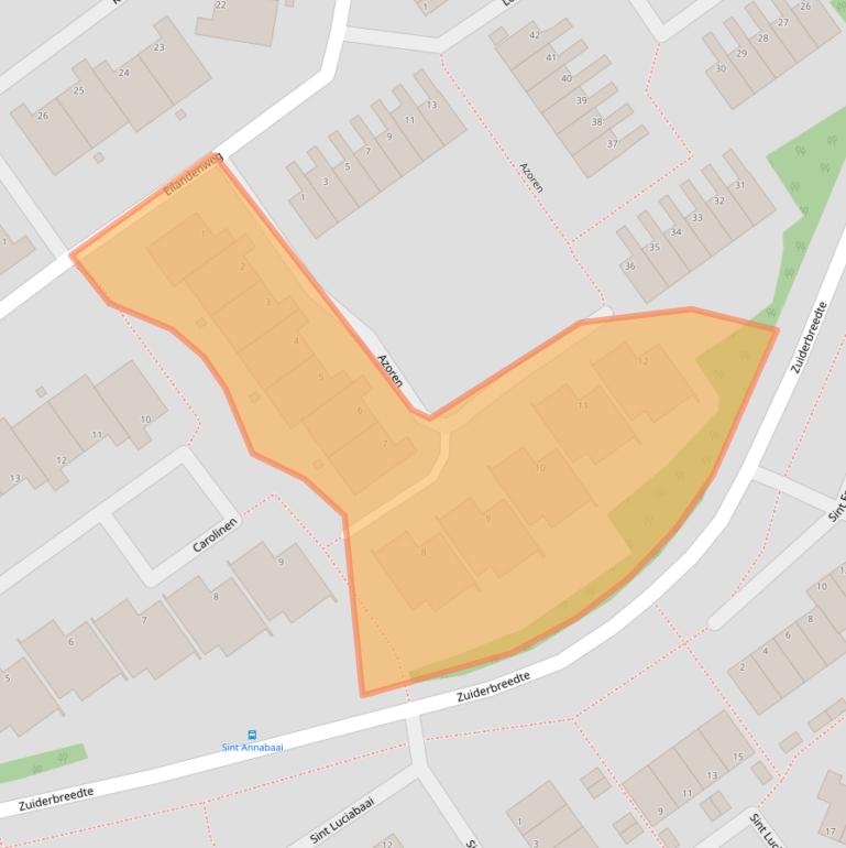 Kaart van postcodegebied 2904VC.