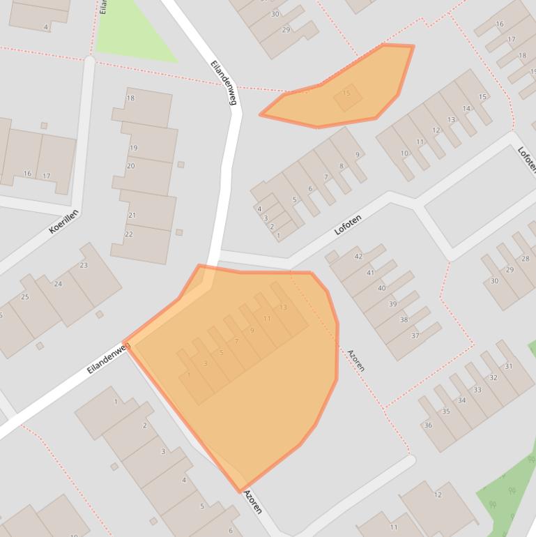 Kaart van postcodegebied 2904VH.