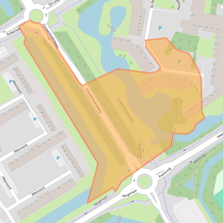 Kaart van postcodegebied 2904XC.