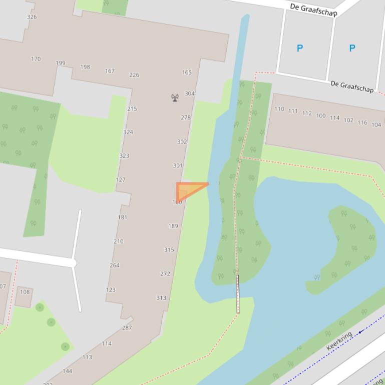 Kaart van postcodegebied 2904XE.