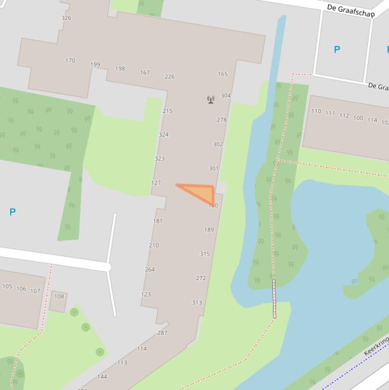 Kaart van postcodegebied 2904XH.