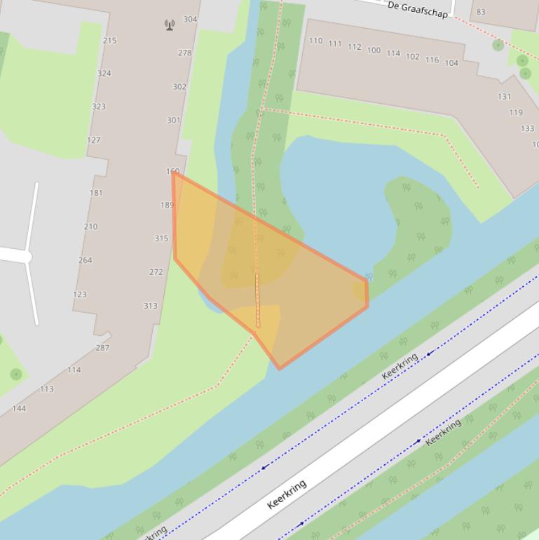 Kaart van postcodegebied 2904XL.