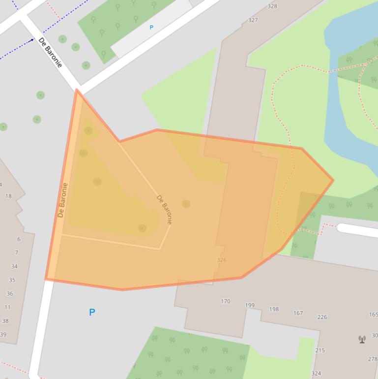 Kaart van postcodegebied 2904XM.